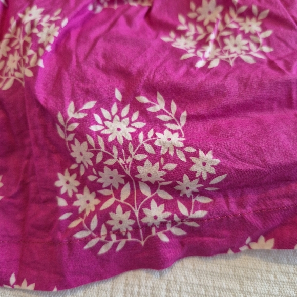 Pink Chicken girls size 3-6 months purple & white flower tunic cap sleeve VGUC - Picture 3 of 5